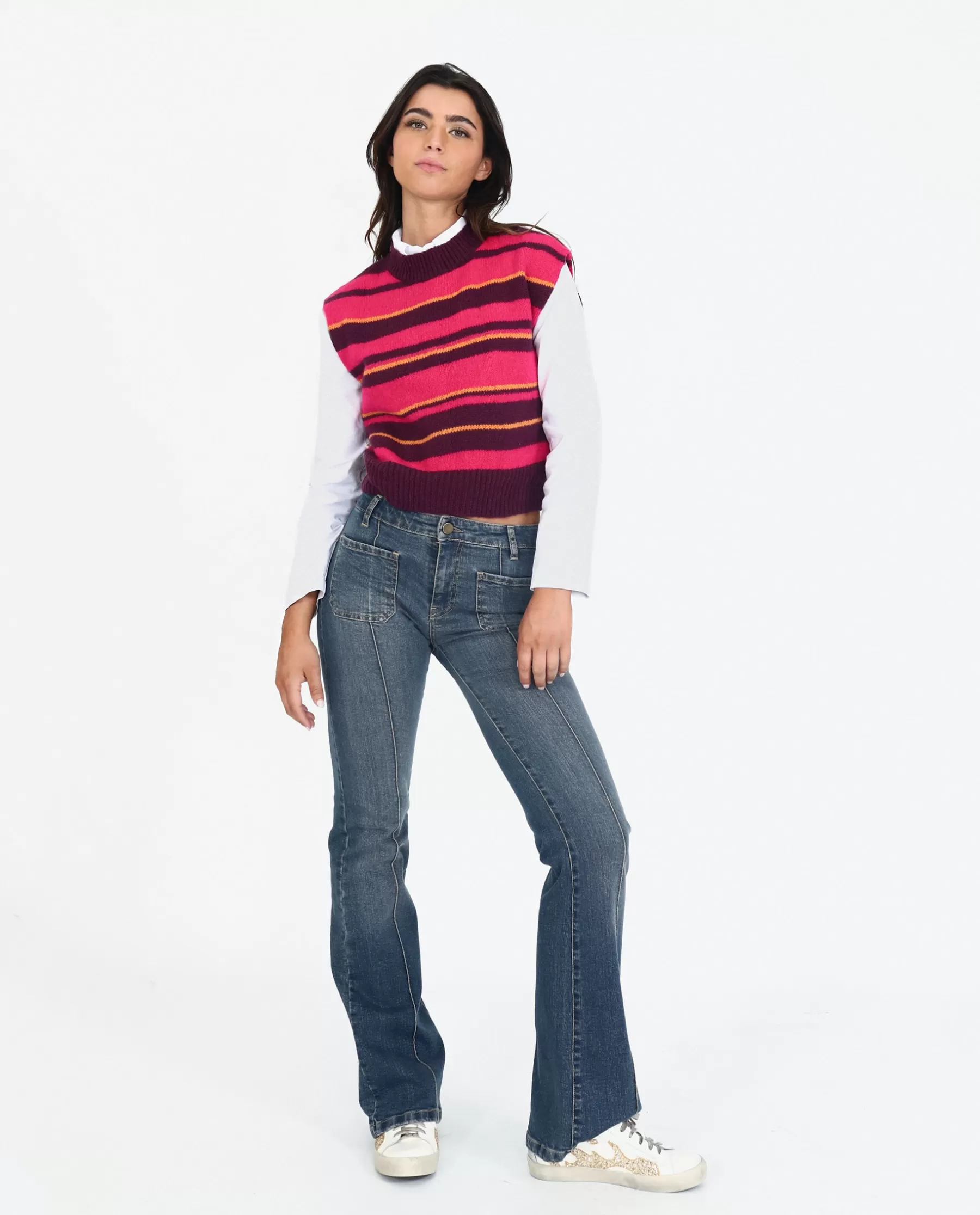 THE-ARE CHALECO COOL WINTER · MORADO Y NARANJA* Jerséis Y Chalecos