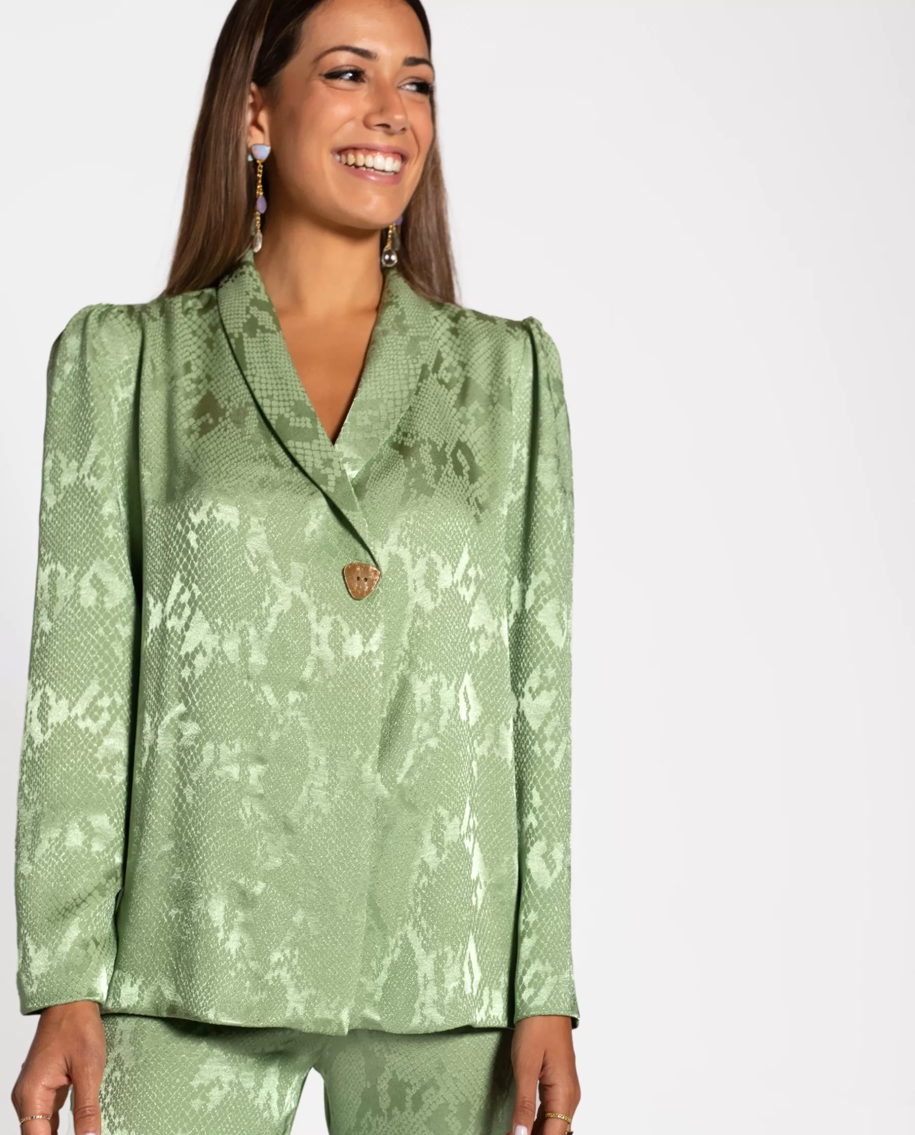 THE-ARE CHAQUETA MRS KERR · VERDE* Chaquetas Y Blazers