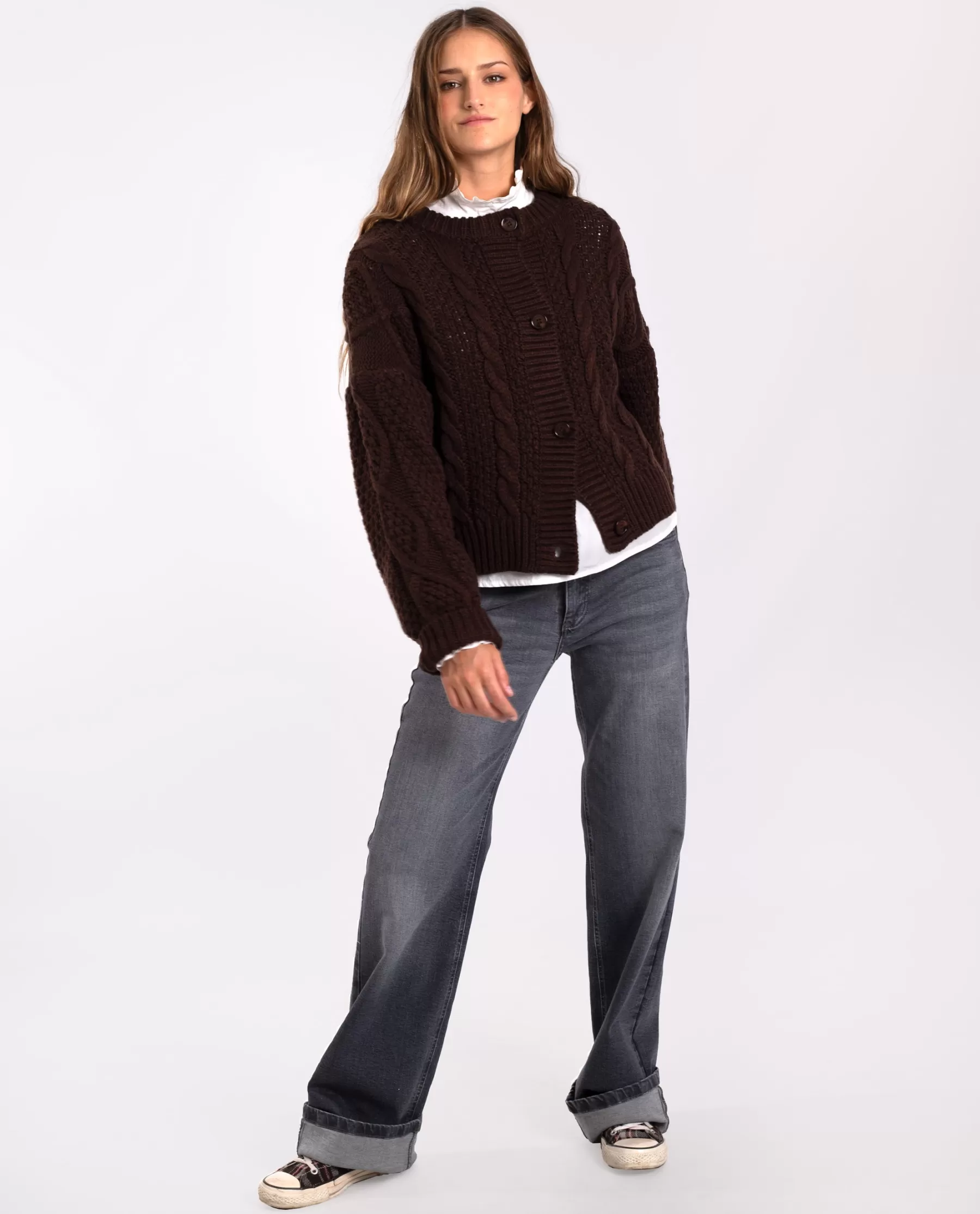 THE-ARE CÁRDIGAN COZY VALLEY · MARRÓN* Chaquetas Y Blazers