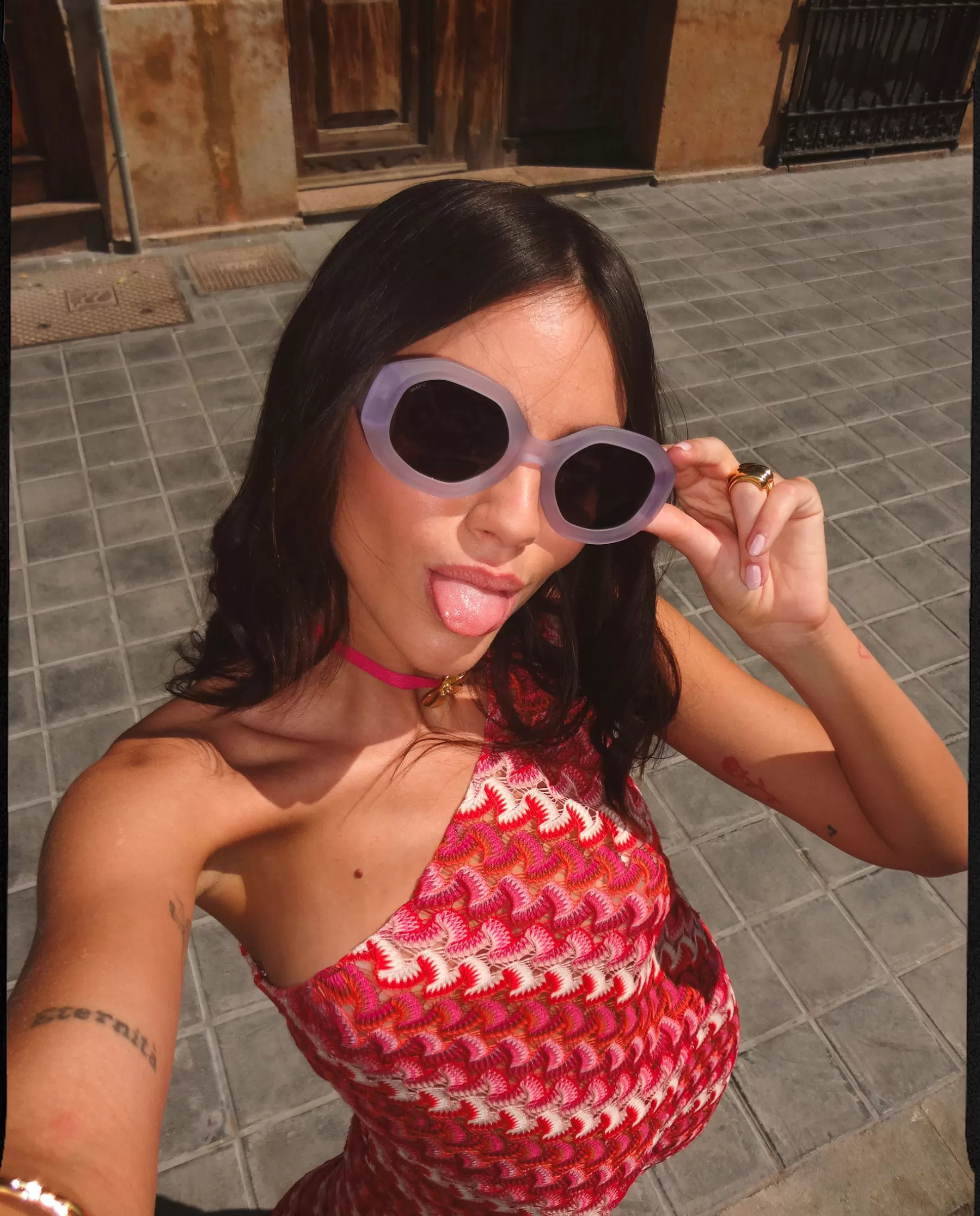 THE-ARE TOP MARIANA · ROJO Y FUCSIA* Tops | Total Look